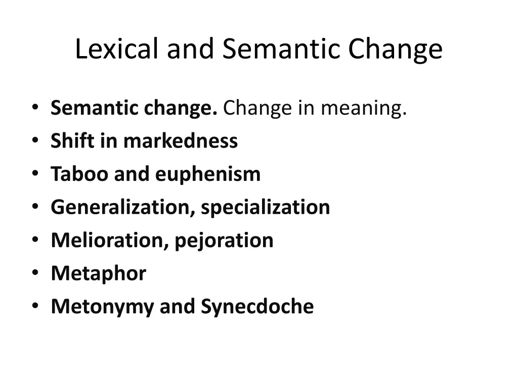 lexical and semantic change 14