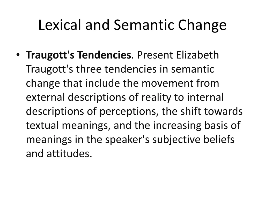 lexical and semantic change 16