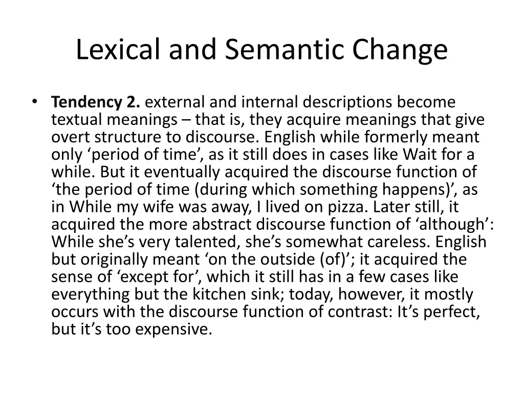 lexical and semantic change 18