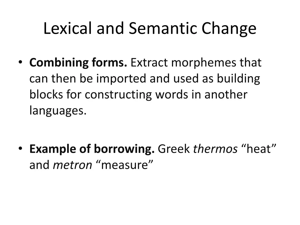 lexical and semantic change 3