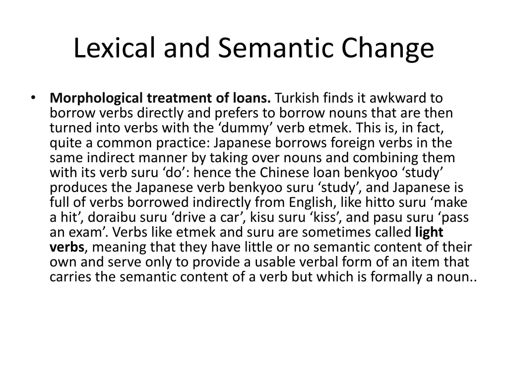 lexical and semantic change 4