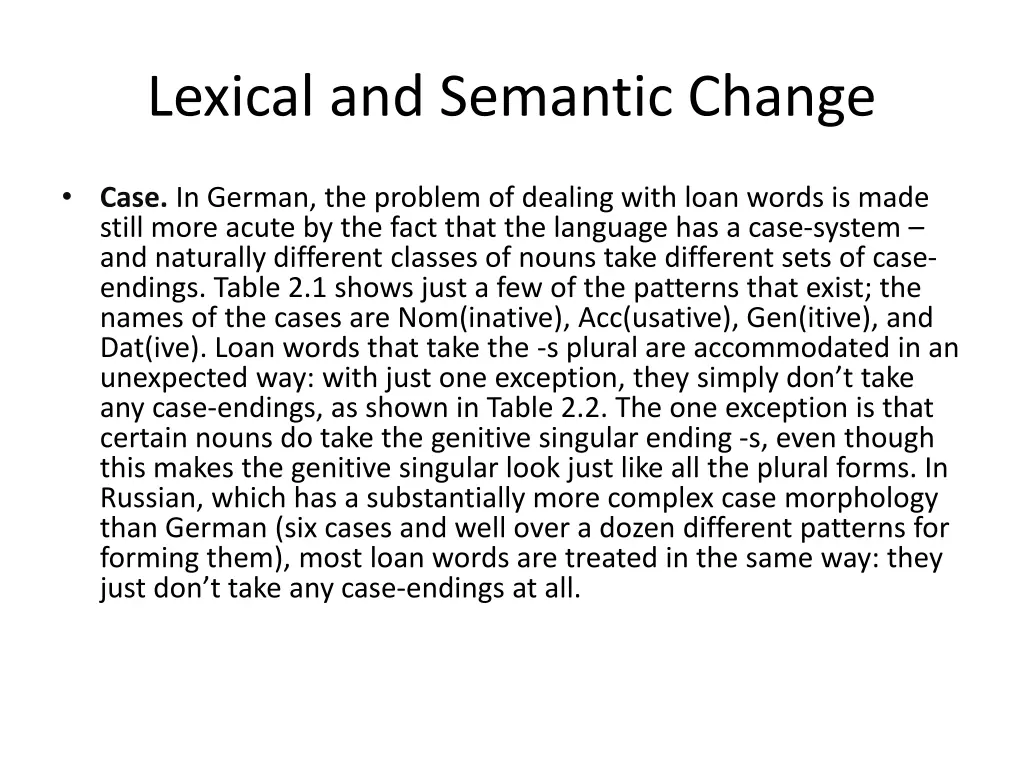 lexical and semantic change 7