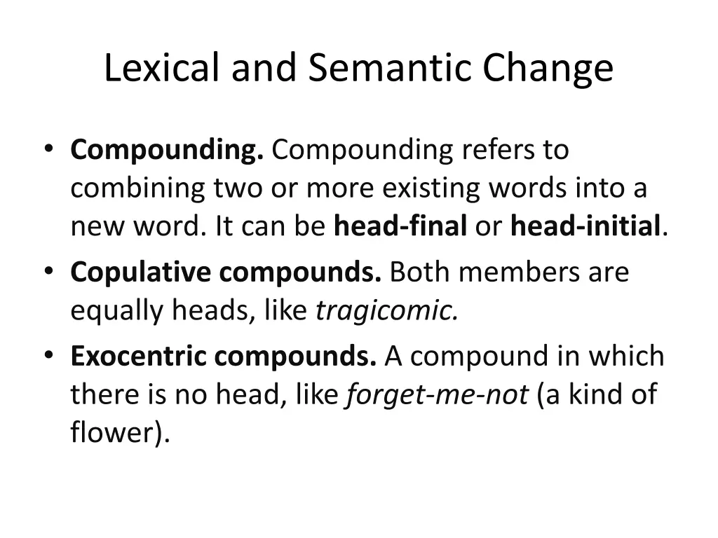 lexical and semantic change 8