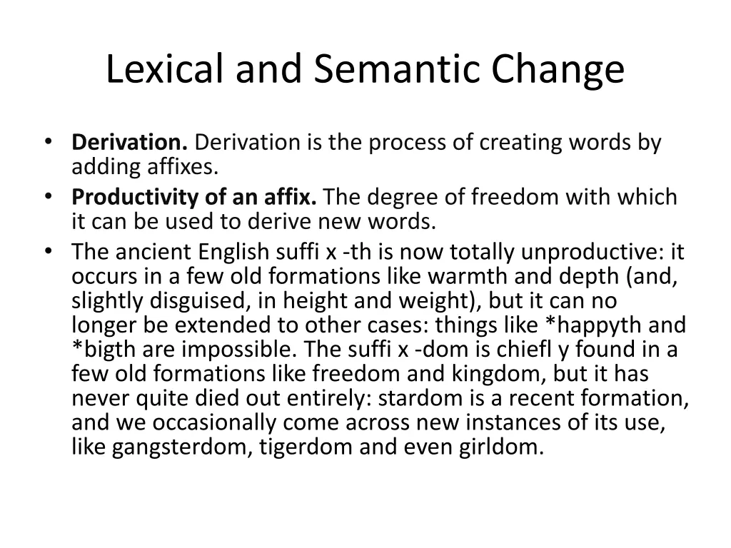 lexical and semantic change 9