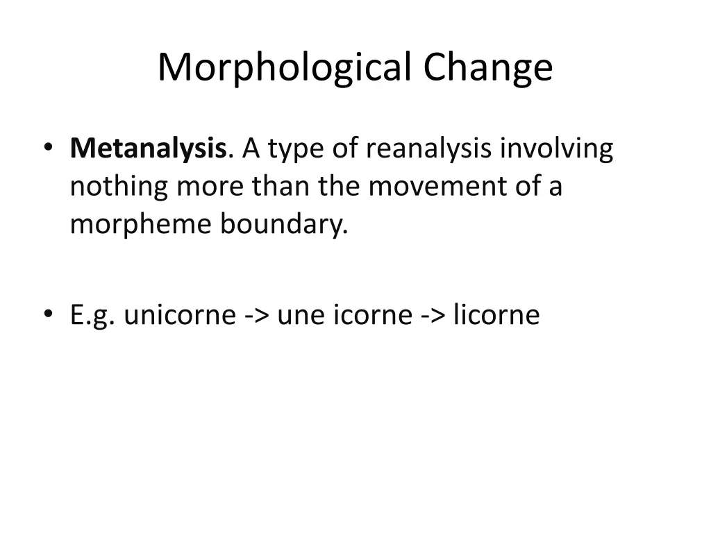 morphological change 2