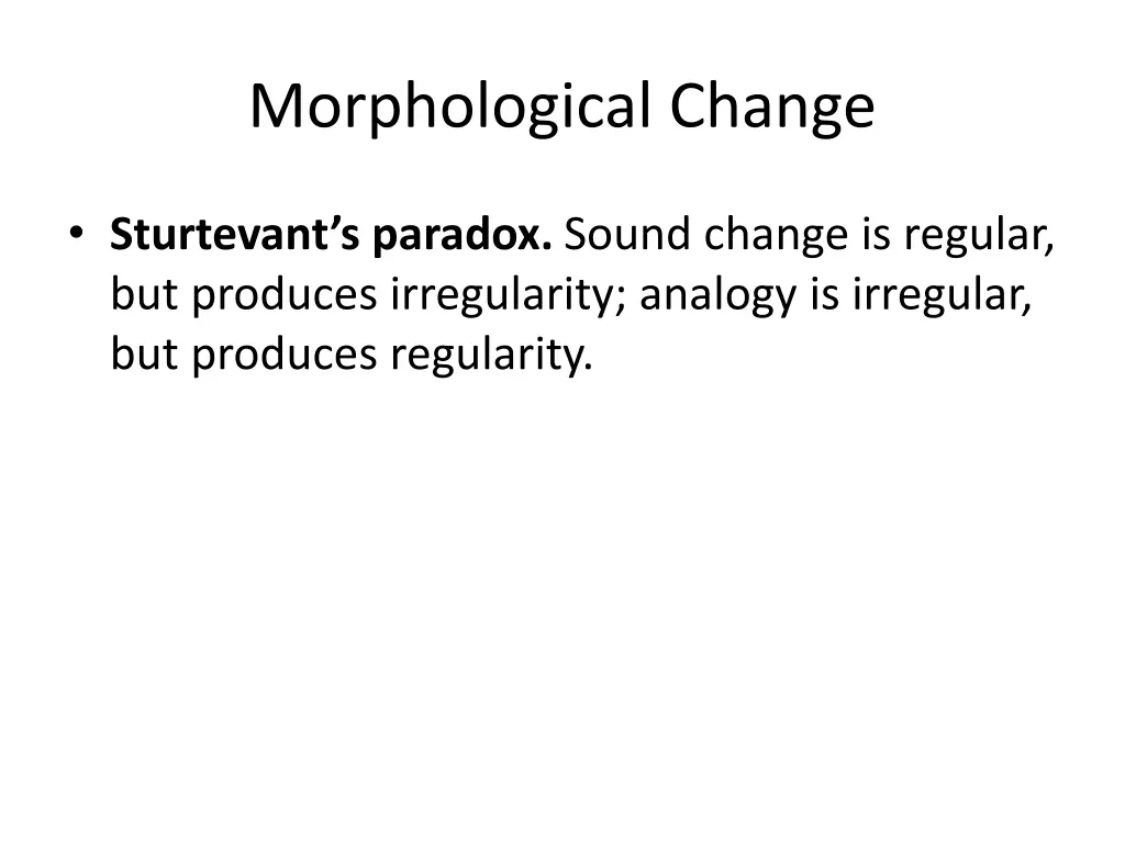 morphological change 5