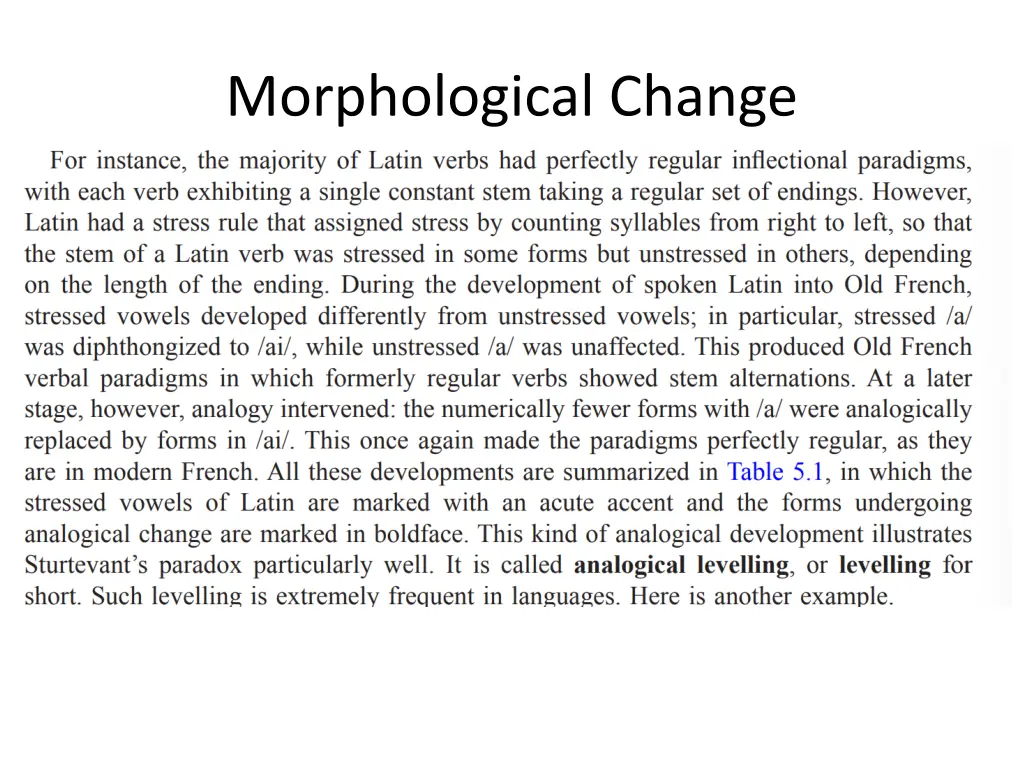 morphological change 6