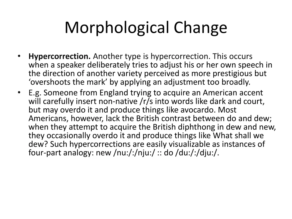 morphological change 9