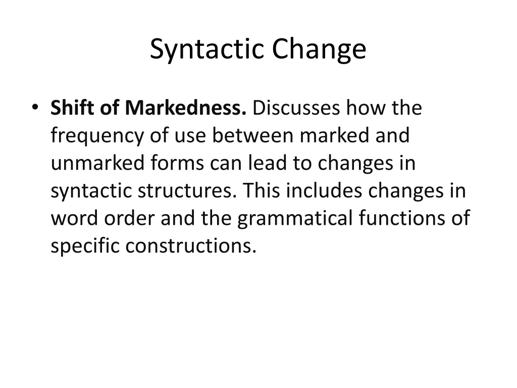 syntactic change 2