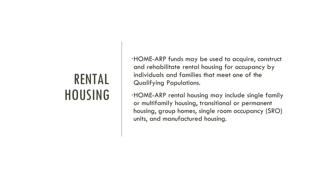 home arp funds may be used to acquire construct