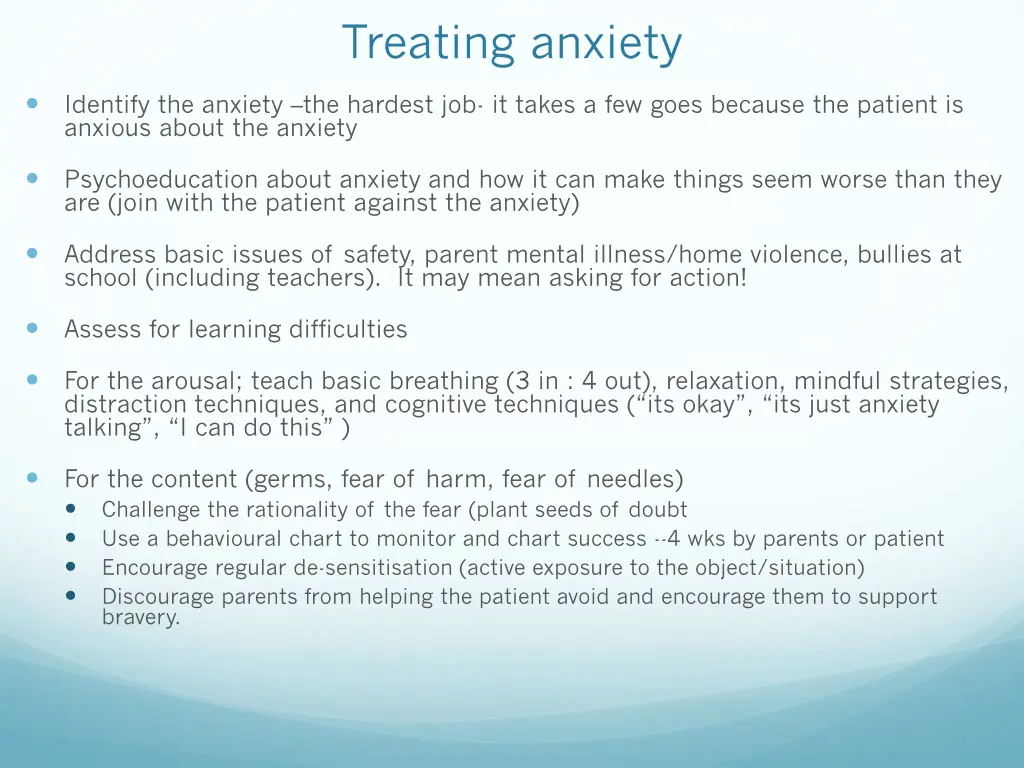 treating anxiety