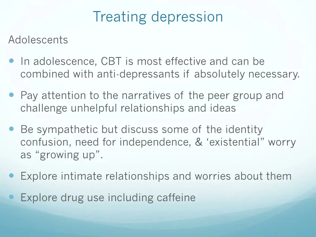 treating depression 1