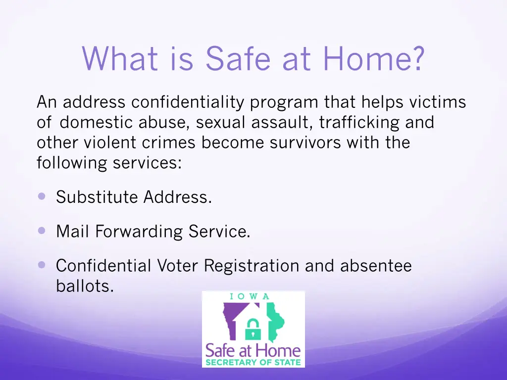 what is safe at home