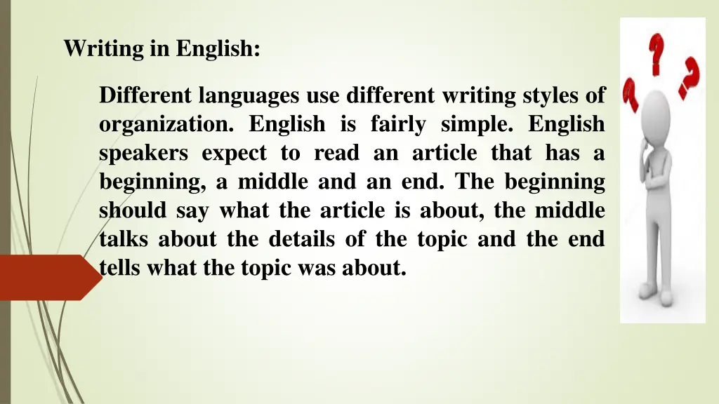 writing in english