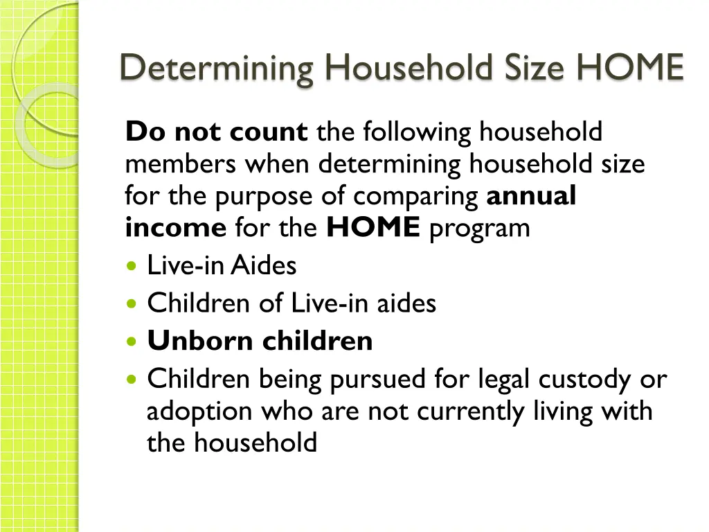 determining household size home