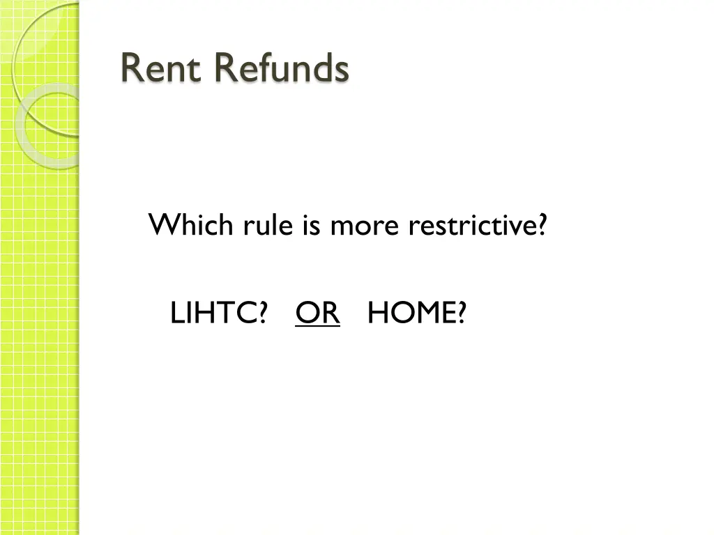 rent refunds