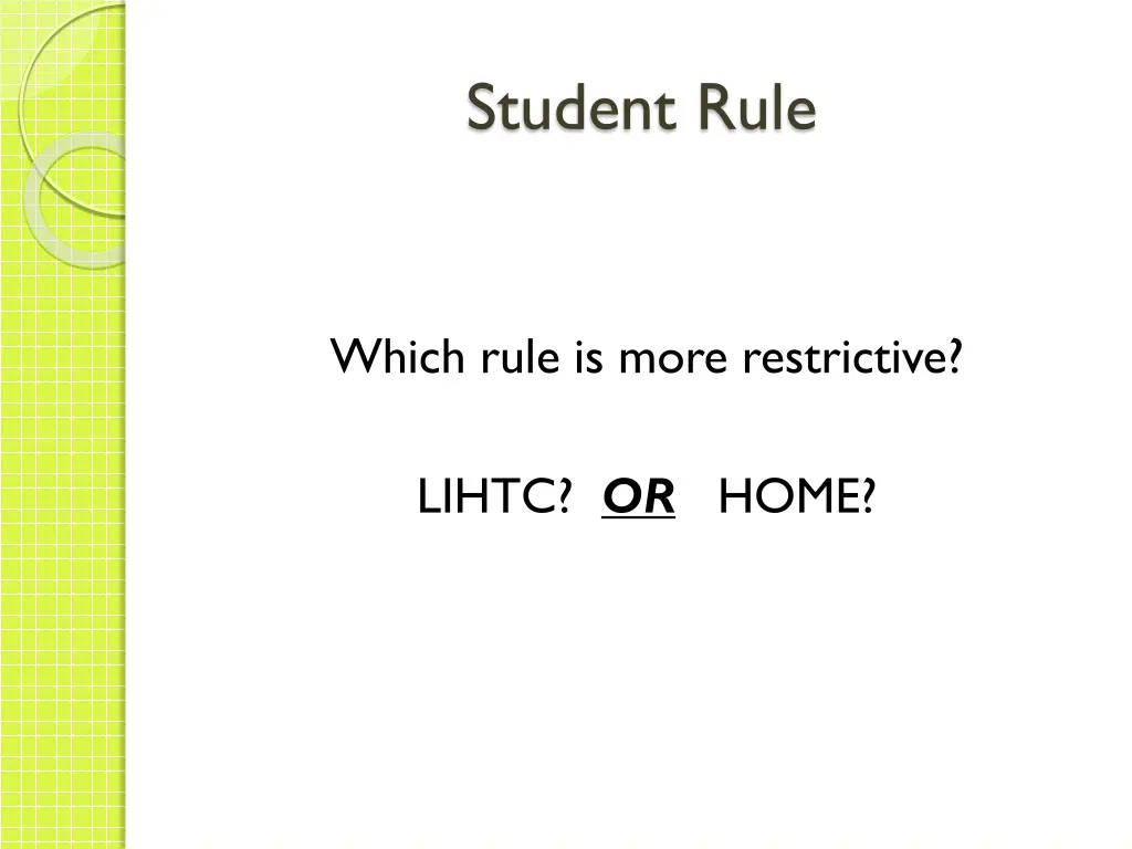 student rule