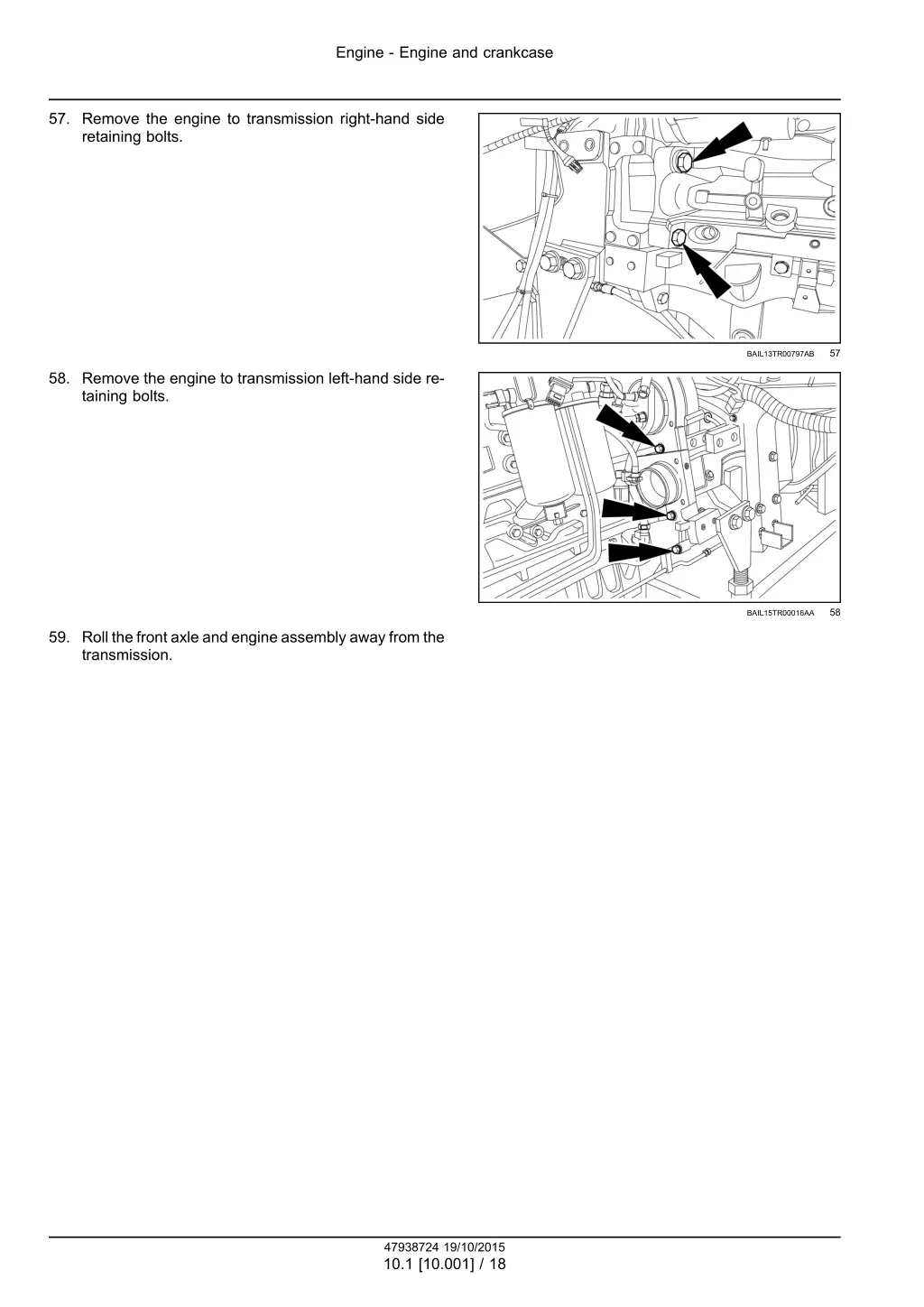 engine engine and crankcase 15