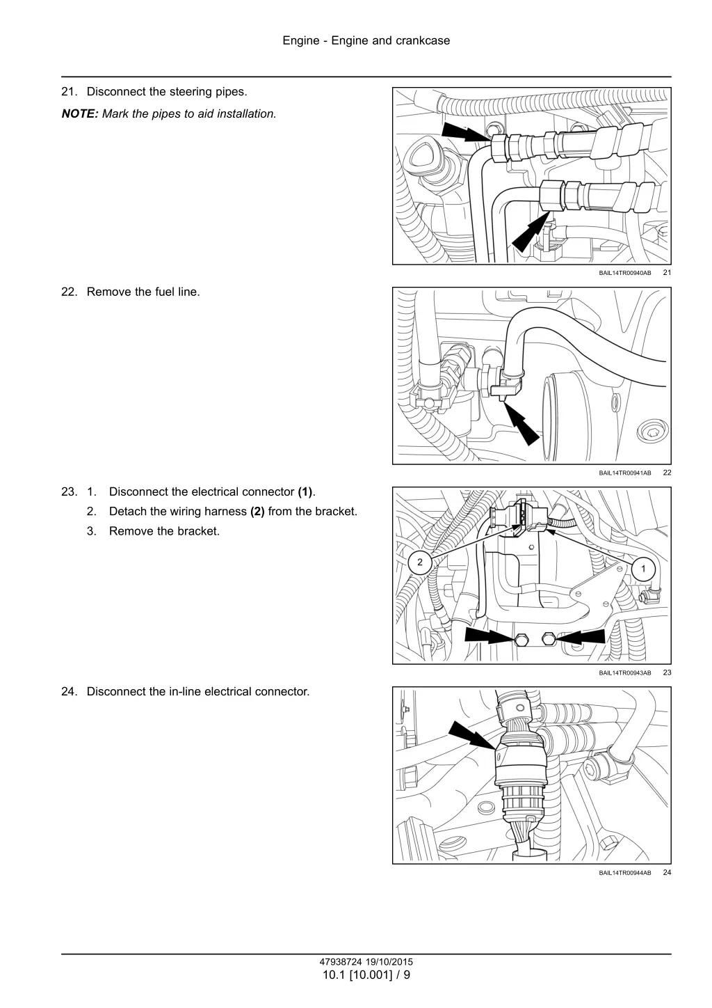 engine engine and crankcase 6