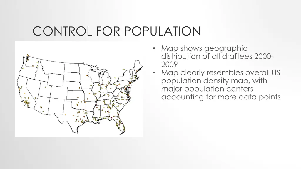 control for population