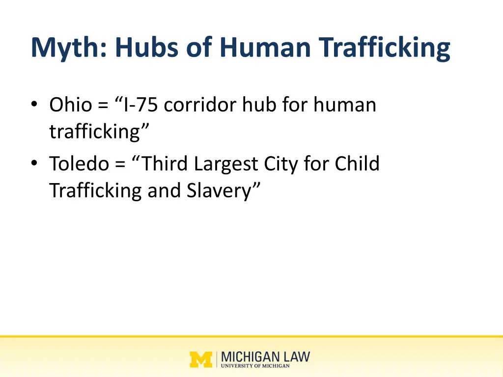 myth hubs of human trafficking