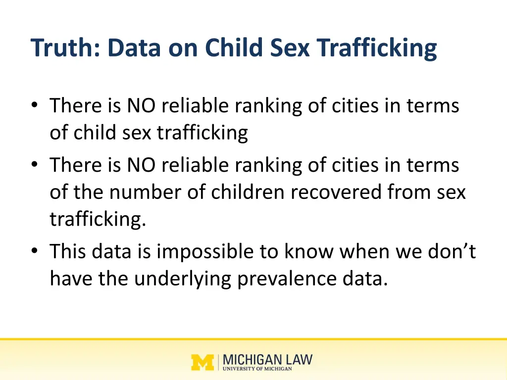 truth data on child sex trafficking