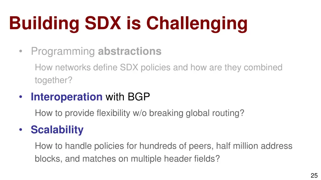 building sdx is challenging 2