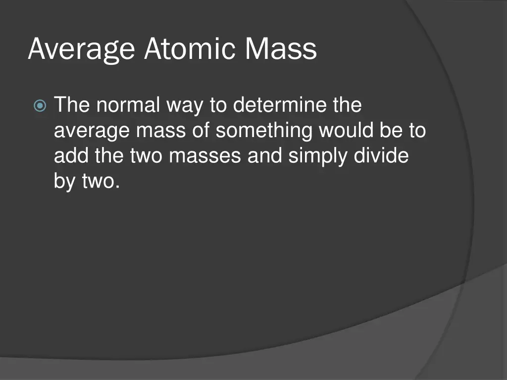 average atomic mass 3