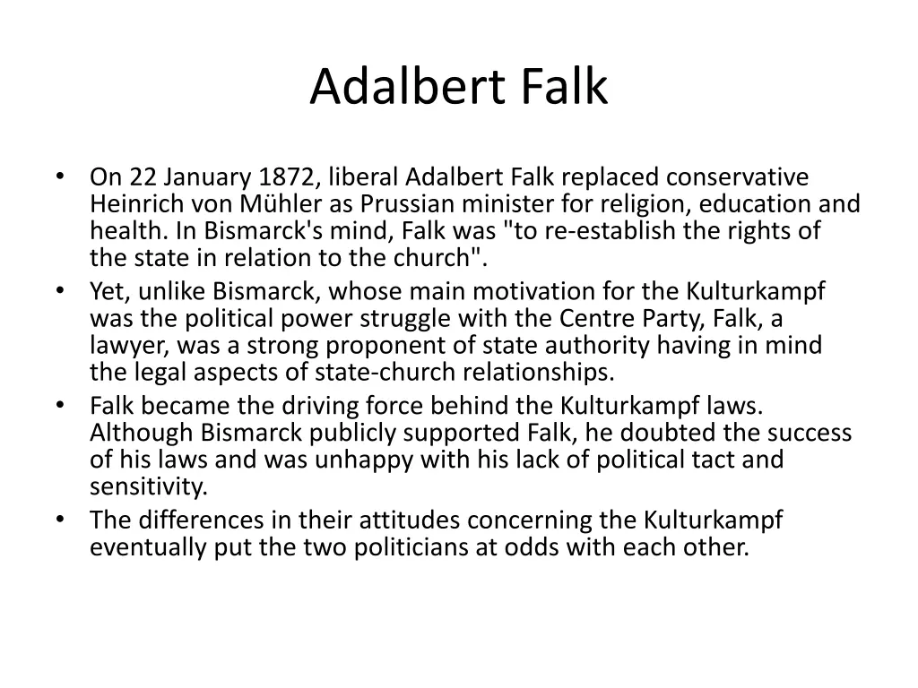 adalbert falk