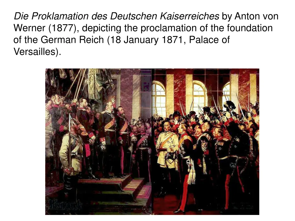 die proklamation des deutschen kaiserreiches