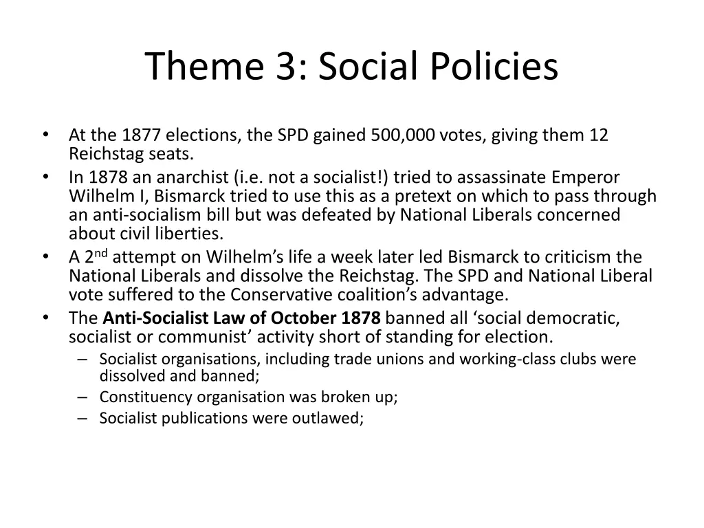 theme 3 social policies