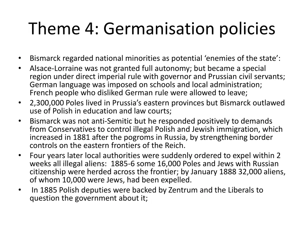 theme 4 germanisation policies