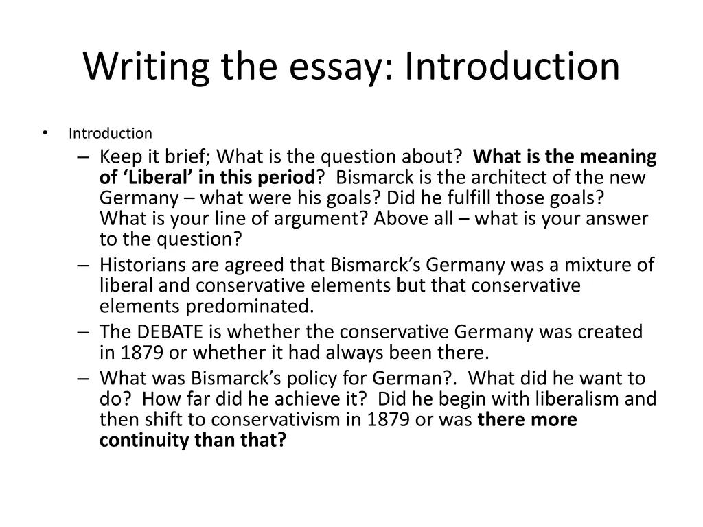 writing the essay introduction