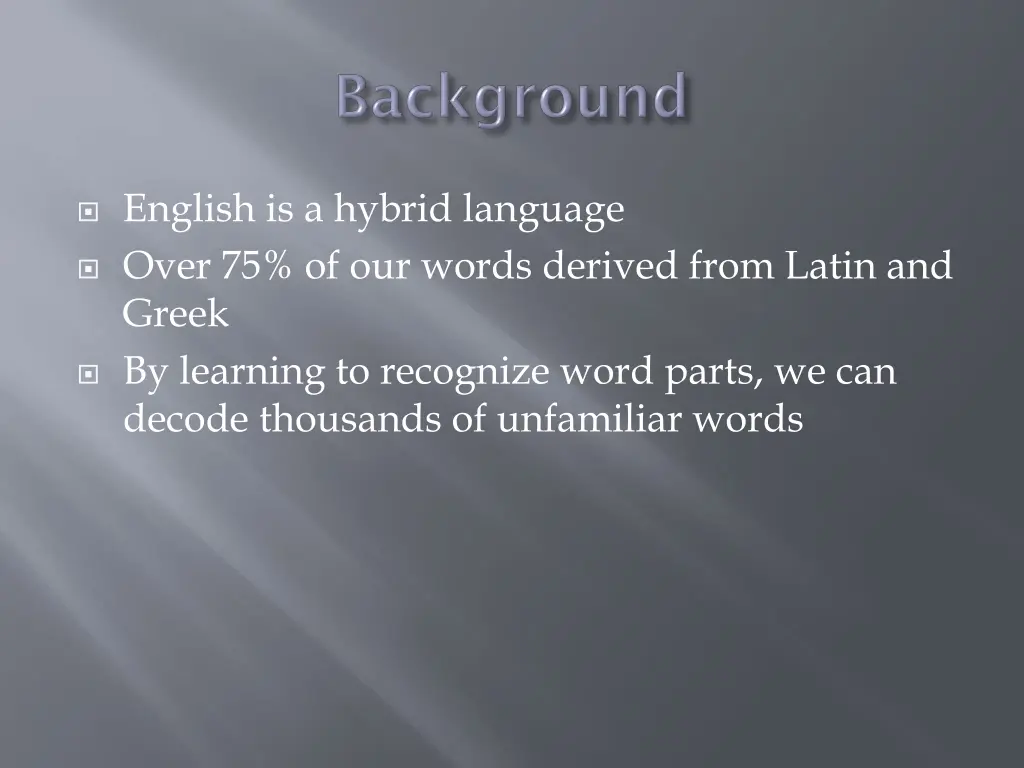 english is a hybrid language over 75 of our words