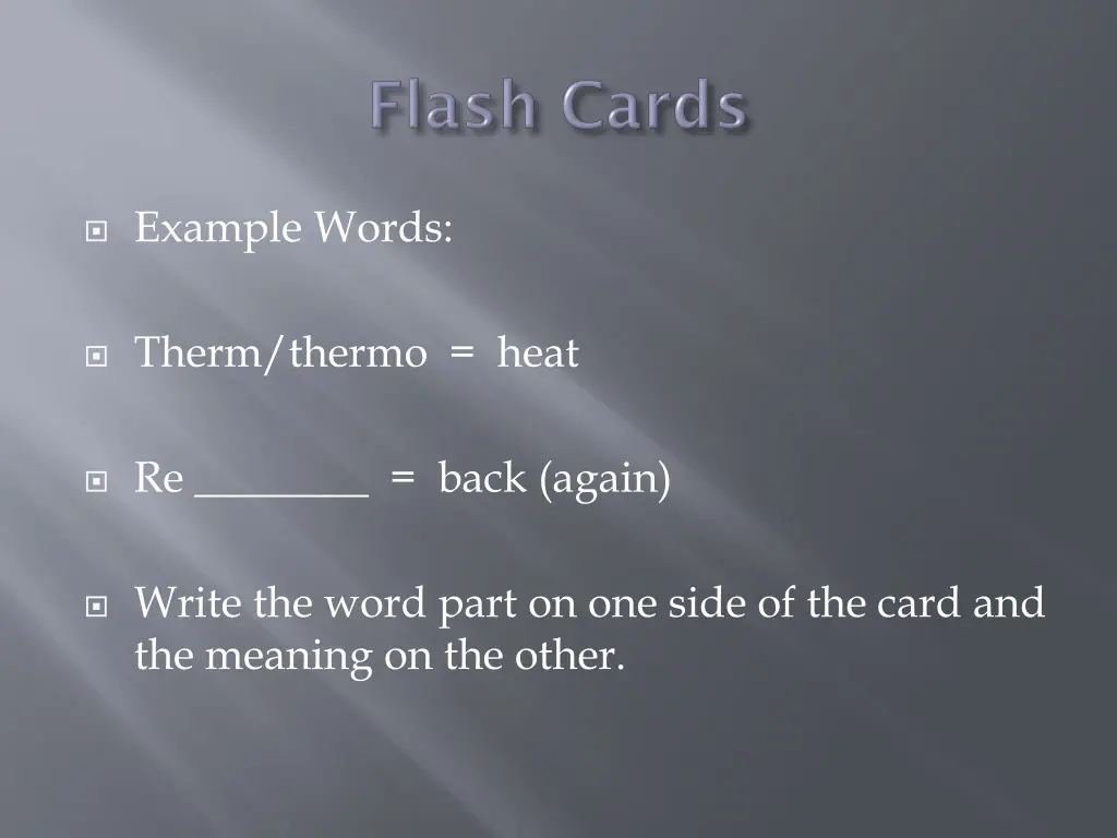 example words