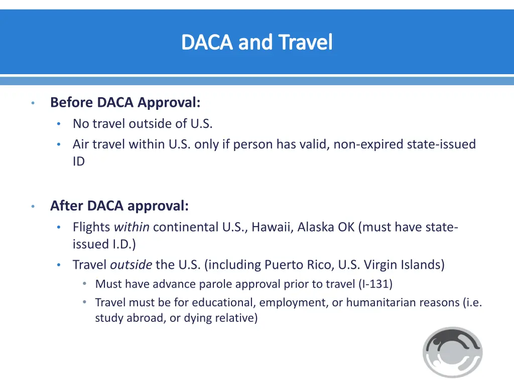 daca and travel