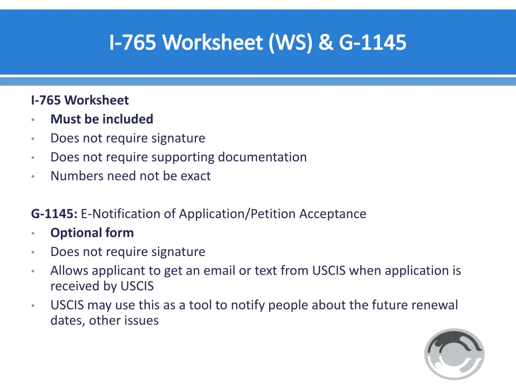 i 765 worksheet ws g 1145