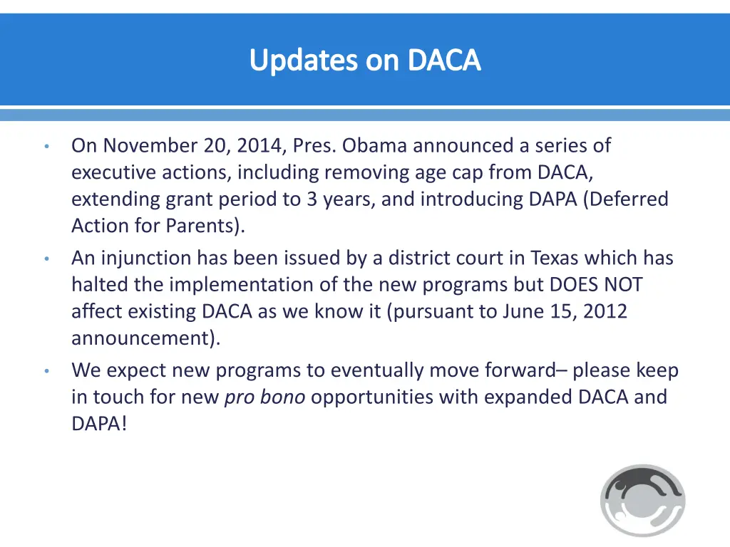 updates on daca