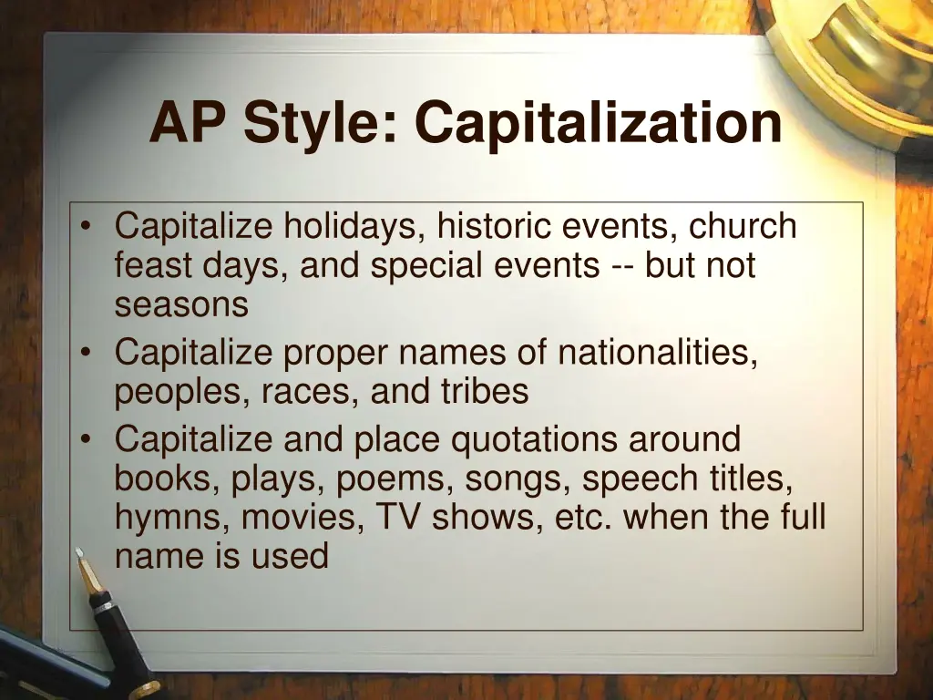 ap style capitalization