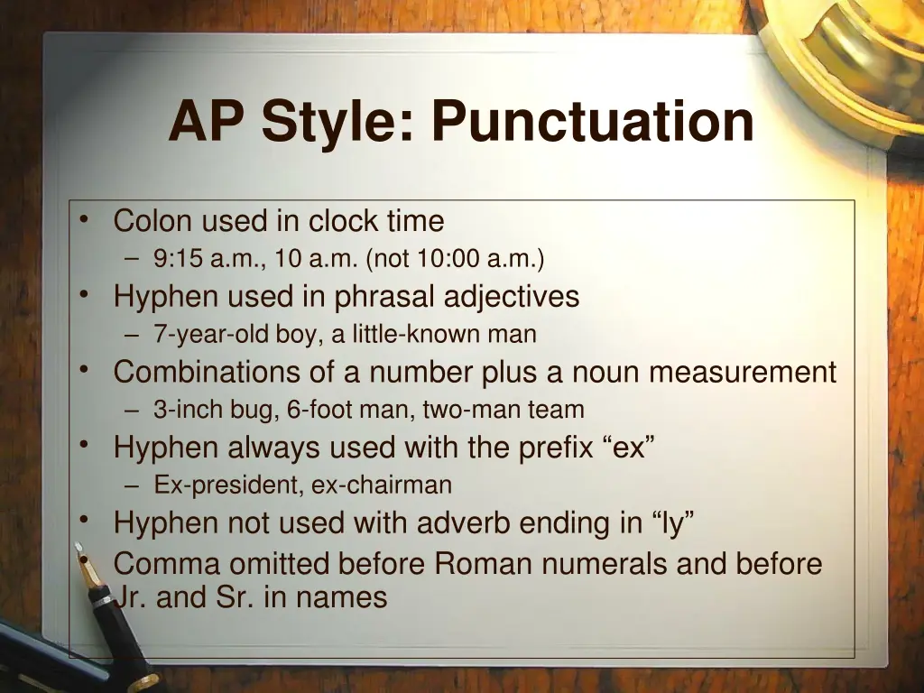 ap style punctuation