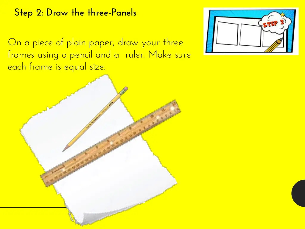 step 2 draw the three panels