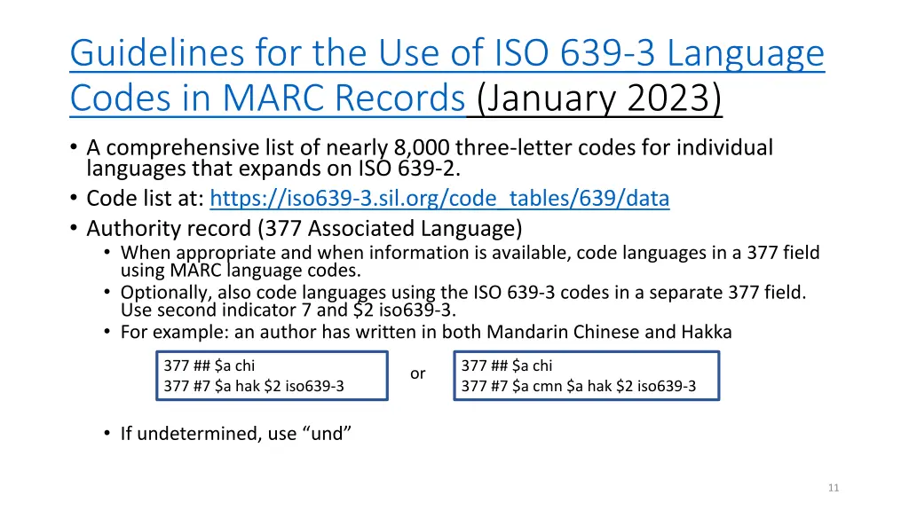 guidelines for the use of iso 639 3 language