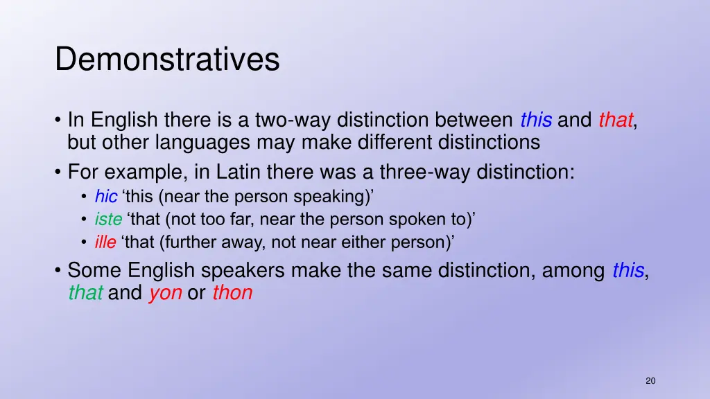 demonstratives 3