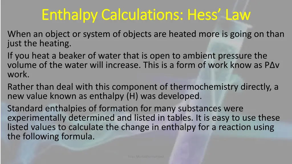 enthalpy calculations hess law enthalpy