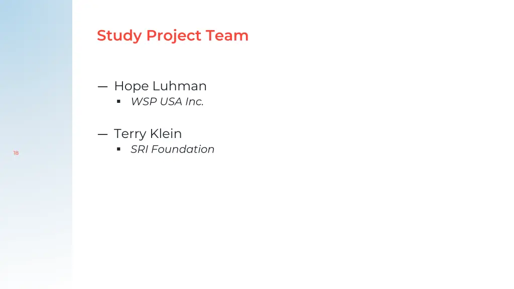 study project team