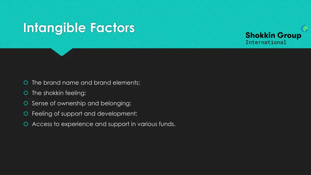 intangible factors