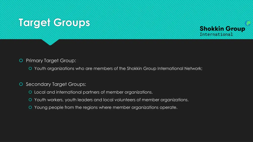 target groups