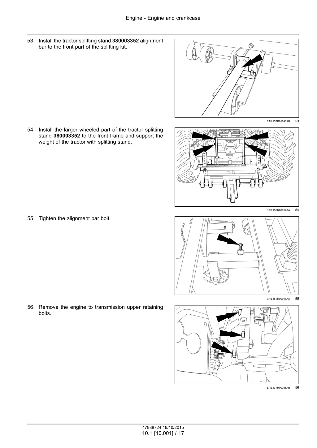 engine engine and crankcase 14