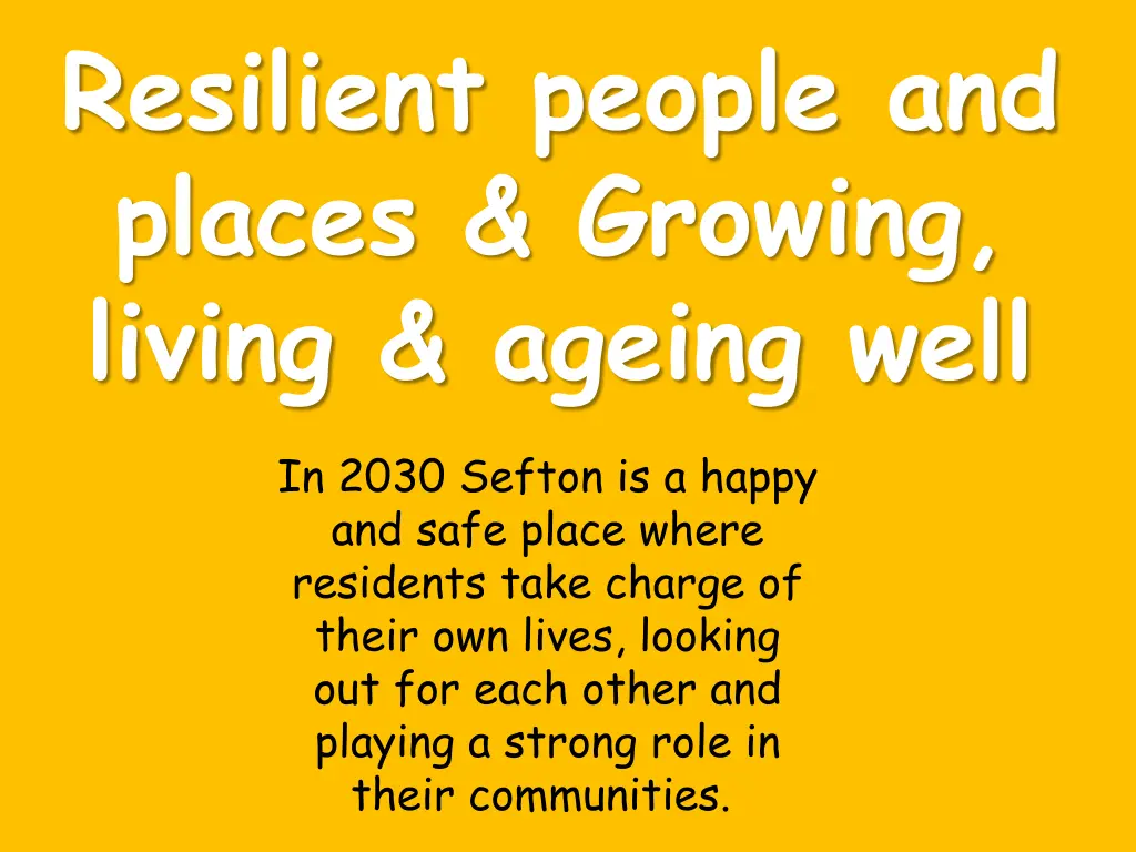 resilient people and places growing living ageing