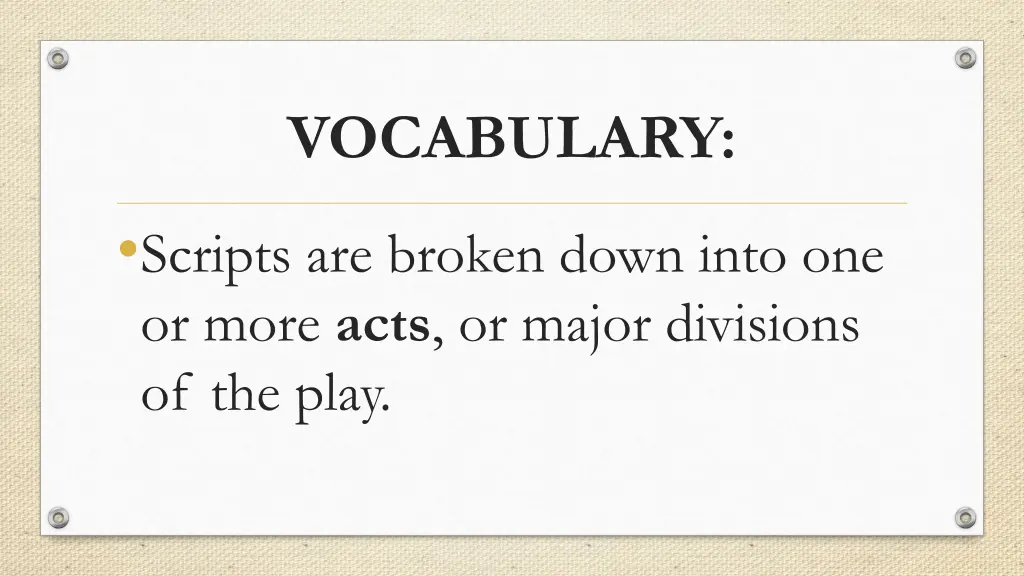 vocabulary 1